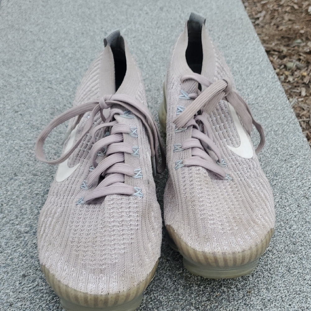 Nike Air Max Vapor Flyknit 3 Women's Gray Running Shoes - Picture 5 of 16